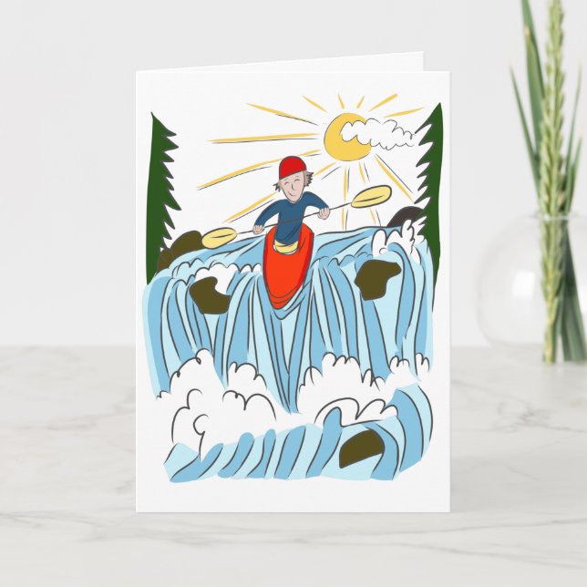 Kayaking adventure birthday card (Front)