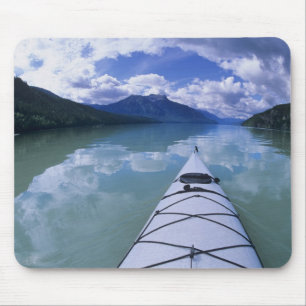 Kayaking at the end end of Azure Lake in Wells Mouse Pad