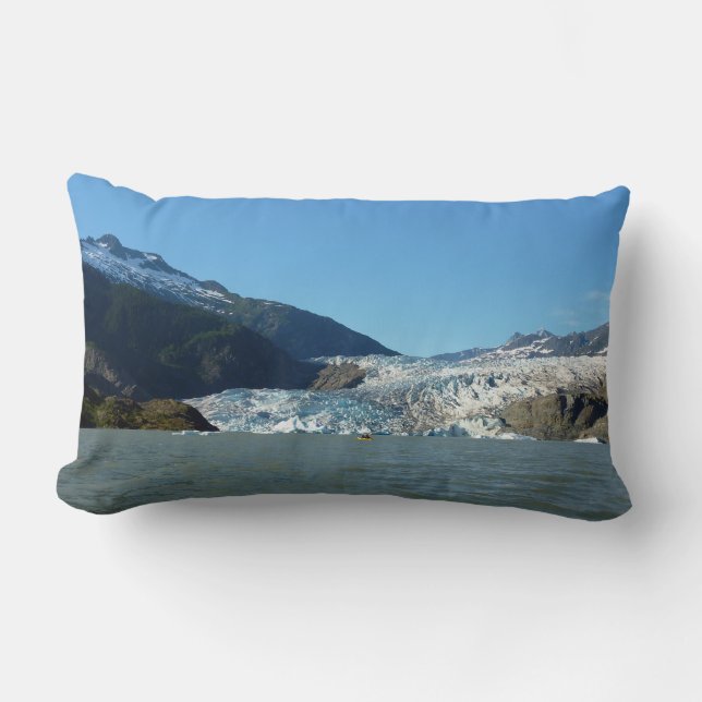 Kayaking at the Mendenhall Glacier Lumbar Cushion (Front)