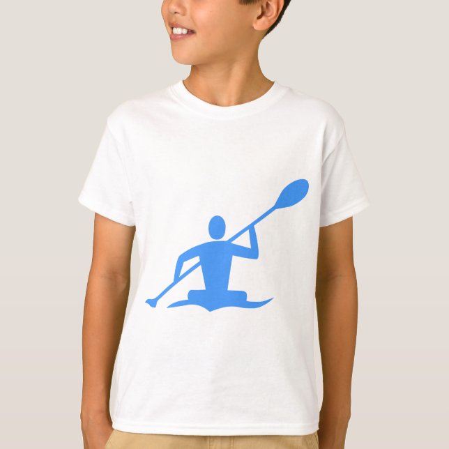 Kayaking - Baby Blue T-Shirt (Front)