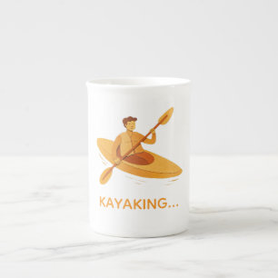 Kayaking Bone China Mug