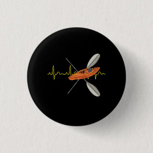 Kayaking Canoeing 3 Cm Round Badge