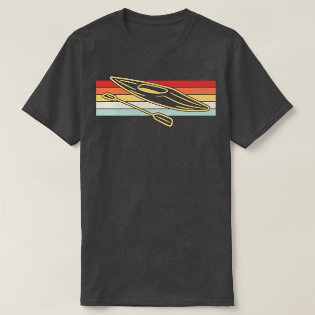 Kayaking Canoeing Retro 1 T-Shirt (Design Front)