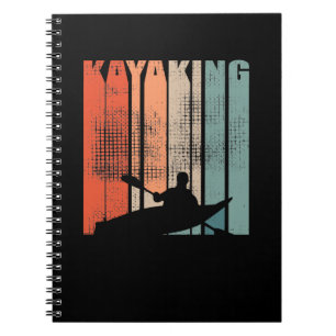 Kayaking Canoeing Retro Notebook