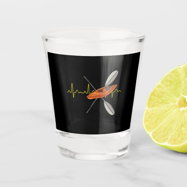 Kayaking Canoeing Shot Glass (Front)