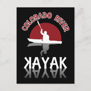 Kayaking Colorado River - Kayak Postcard