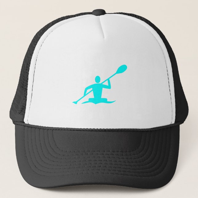 Kayaking - Cyan Trucker Hat (Front)