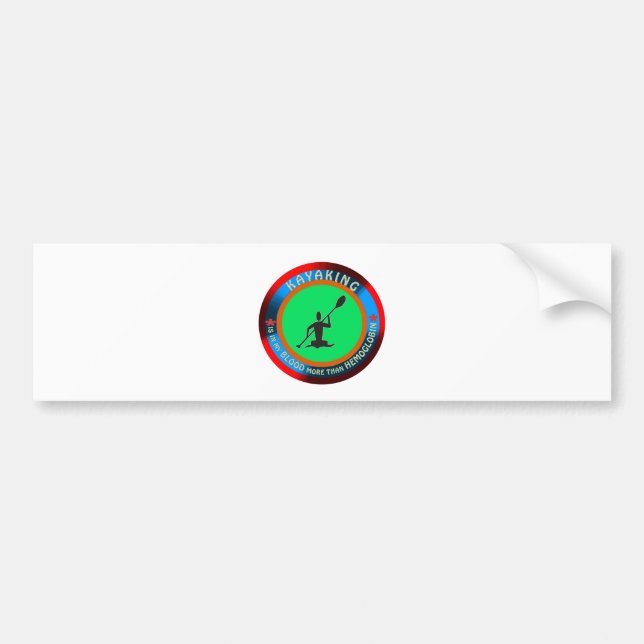 Kayaking designs bumper sticker (Front)