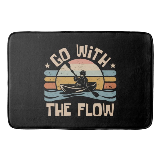 kayaking-funny bath mat (Front)