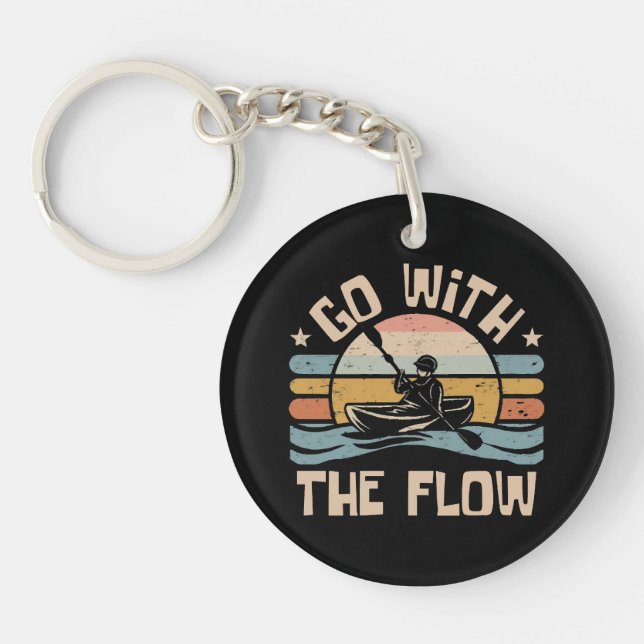 kayaking-funny key ring (Front)