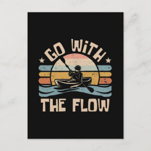 kayaking-funny postcard