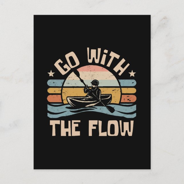 kayaking-funny postcard (Front)