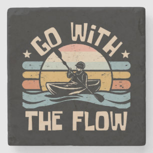 kayaking-funny stone coaster