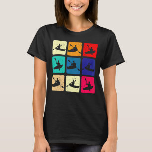 Kayaking Gets Me Retro Paddel Together Kanu Paddel T-Shirt