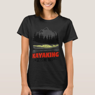 Kayaking Gets Me Wet Funny Kayak Kayaker Christmas T-Shirt