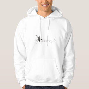 Kayaking Graphic Kayak Silhouette Kayaker Canoe Pa Hoodie