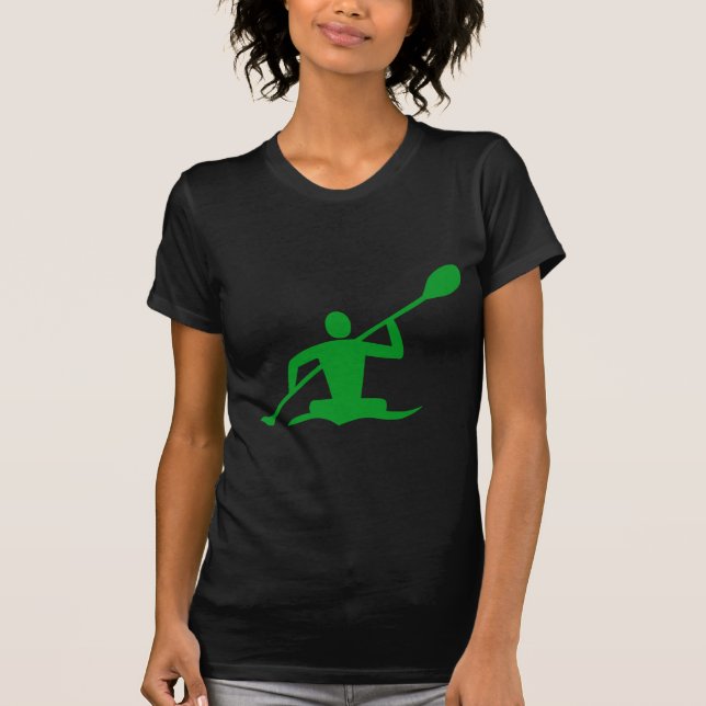 Kayaking - Grass Green T-Shirt (Front)