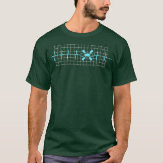 Kayaking Heartbeat Best Gift for Kayaking players  T-Shirt