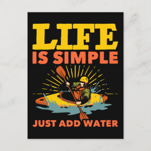 Kayaking Hobby Kayak Life Postcard