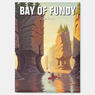 Kayaking in Bay of Fundy Nova Scotia Canada Magnet