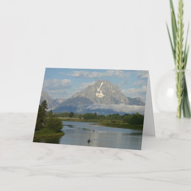 Kayaking in Grand Teton National Park Card (Front)