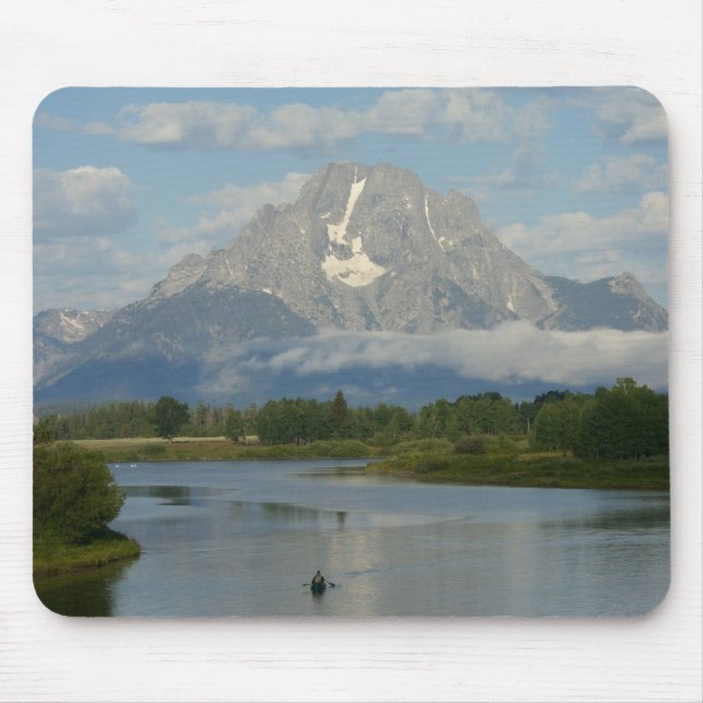 Kayaking in Grand Teton National Park Mouse Pad (Front)