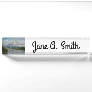 Kayaking in Grand Teton National Park Nameplate