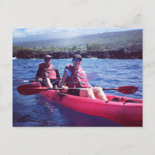Kayaking in Kona Hawaii Postcard