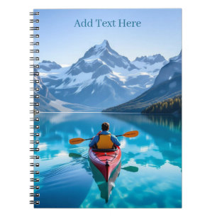  Kayaking in Mountains Personalized Notebook