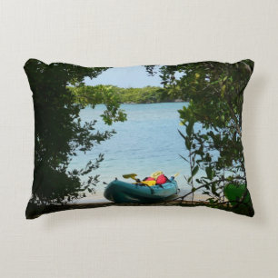 Kayaking in St. Thomas US Virgin Islands Decorative Cushion