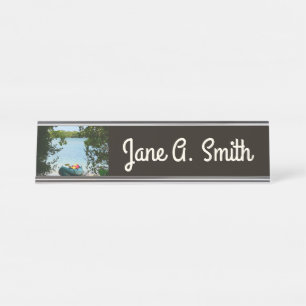 Kayaking in St. Thomas US Virgin Islands Desk Name Plate