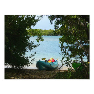 Kayaking in St. Thomas US Virgin Islands Photo Print