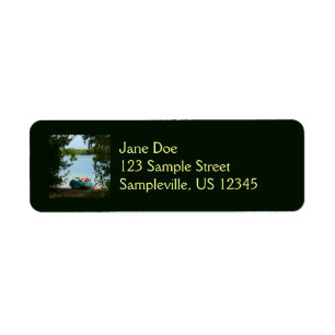 Kayaking in St. Thomas US Virgin Islands Return Address Label