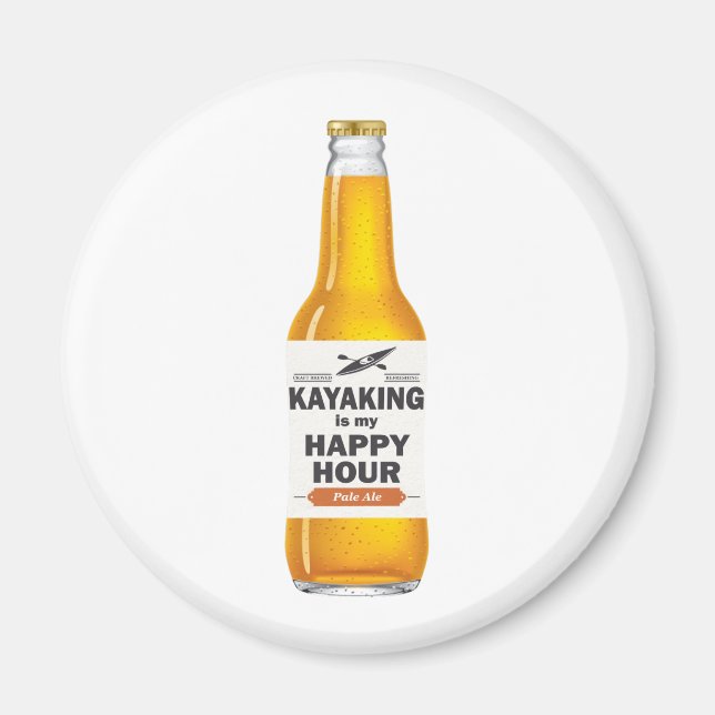 Kayaking Is My Happy Hour Magnet (Front)