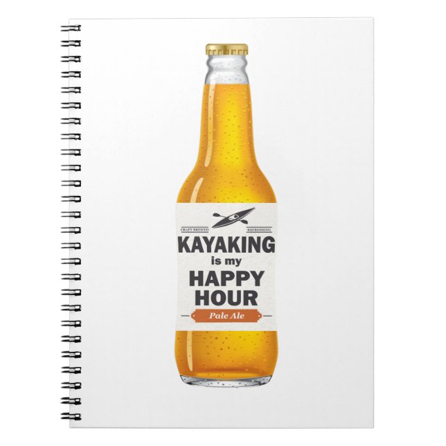 Kayaking Is My Happy Hour Notebook (Front)