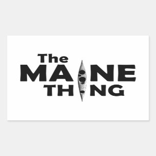 Kayaking Is The Maine Thing Rectangular Sticker