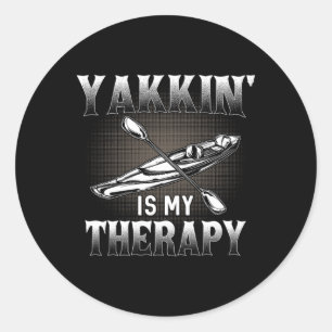 Kayaking Kayak Canoe Boating Canoe Kayaking Kayake Classic Round Sticker