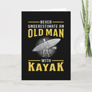 Kayaking Kayak Canoe Paddle Canoeing Funny Gift Card