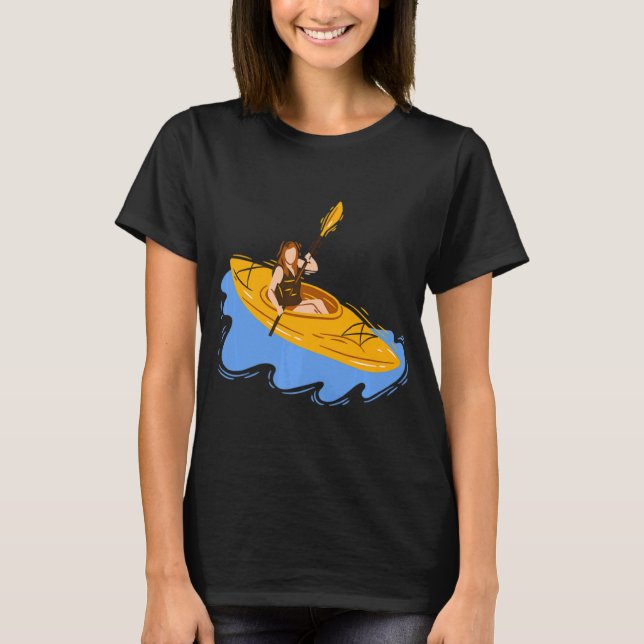 Kayaking Kayak Sport Fun  T-Shirt (Front)