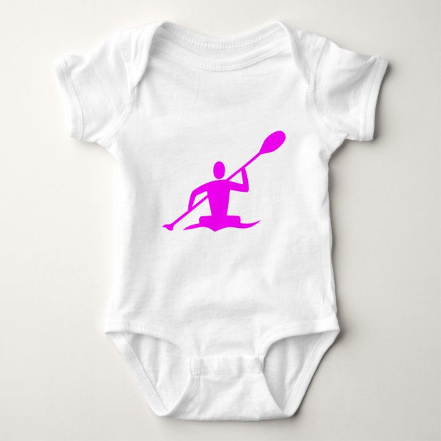 Kayaking - Magenta Baby Bodysuit (Front)