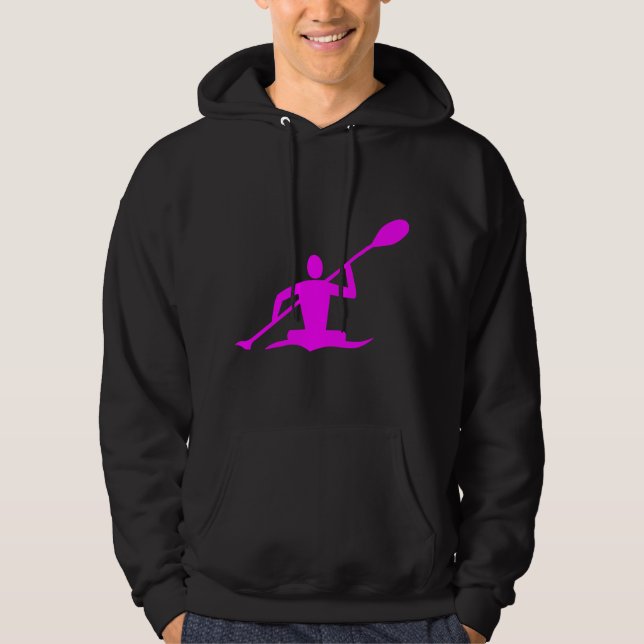 Kayaking - Magenta Hoodie (Front)