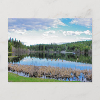 Kayaking Marshall Lake - Boundary B.C. Postcard