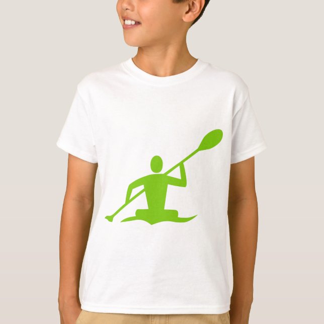 Kayaking - Martian Green T-Shirt (Front)