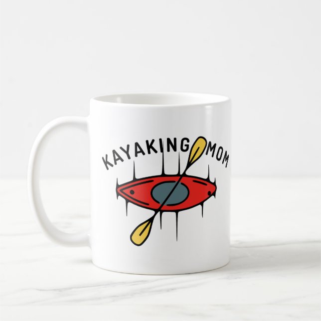 Kayaking Mum Coffee Mug (Left)