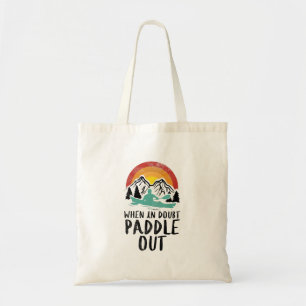 Kayaking Nature Retro Tote Bag