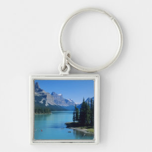 Kayaking on Maligne Lake at Spirit Island Key Ring