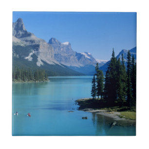 Kayaking on Maligne Lake at Spirit Island Tile