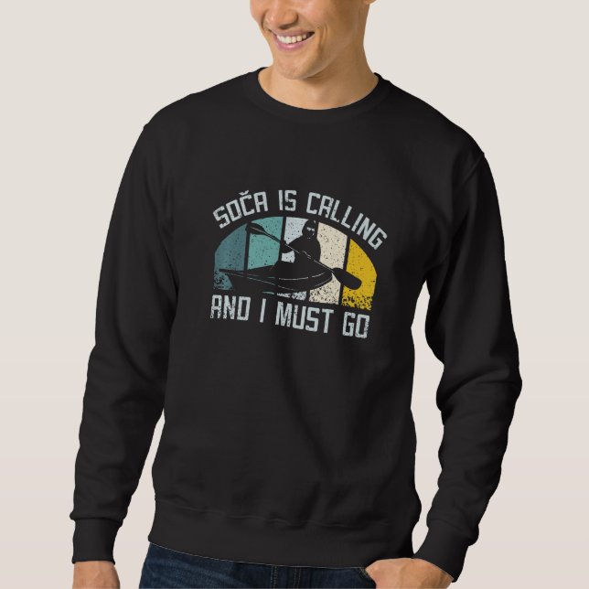 Kayaking on soca slovenia Premium Sweatshirt (Front)
