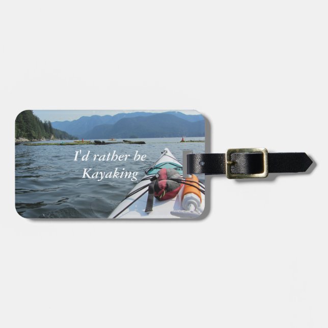 Kayaking on the Ocean Luggage Tag (Front Horizontal)