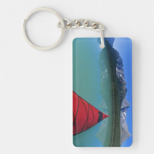 Kayaking on Waterfowl Lake below Howse Peak Key Ring